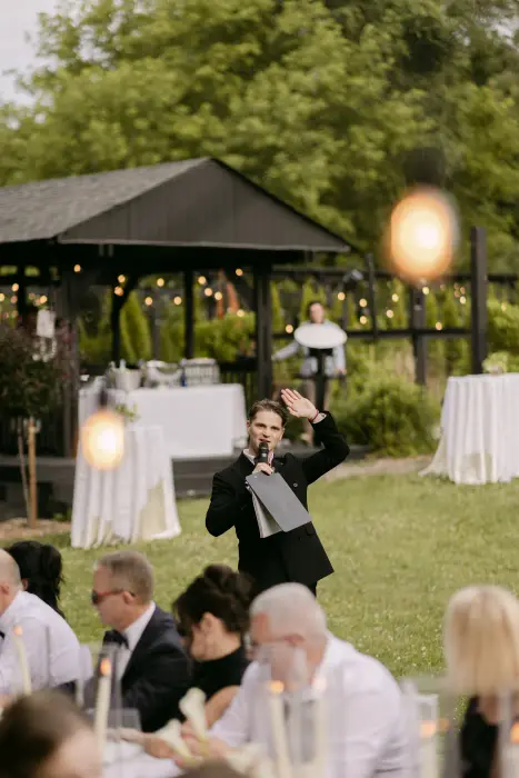 Hosting the outdoor reception