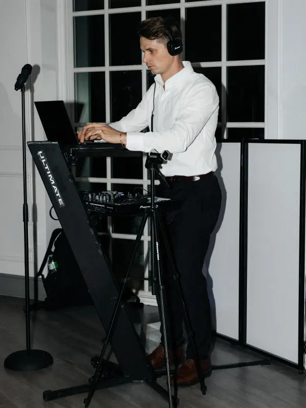Vladyslav at the DJ deck